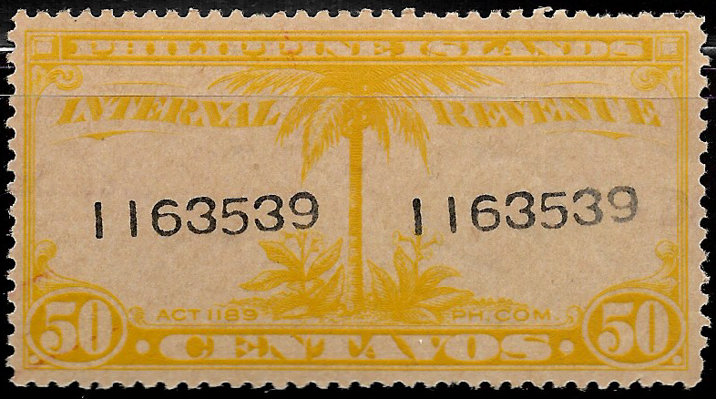 1930-31 50c Philippine Revenue Stamp